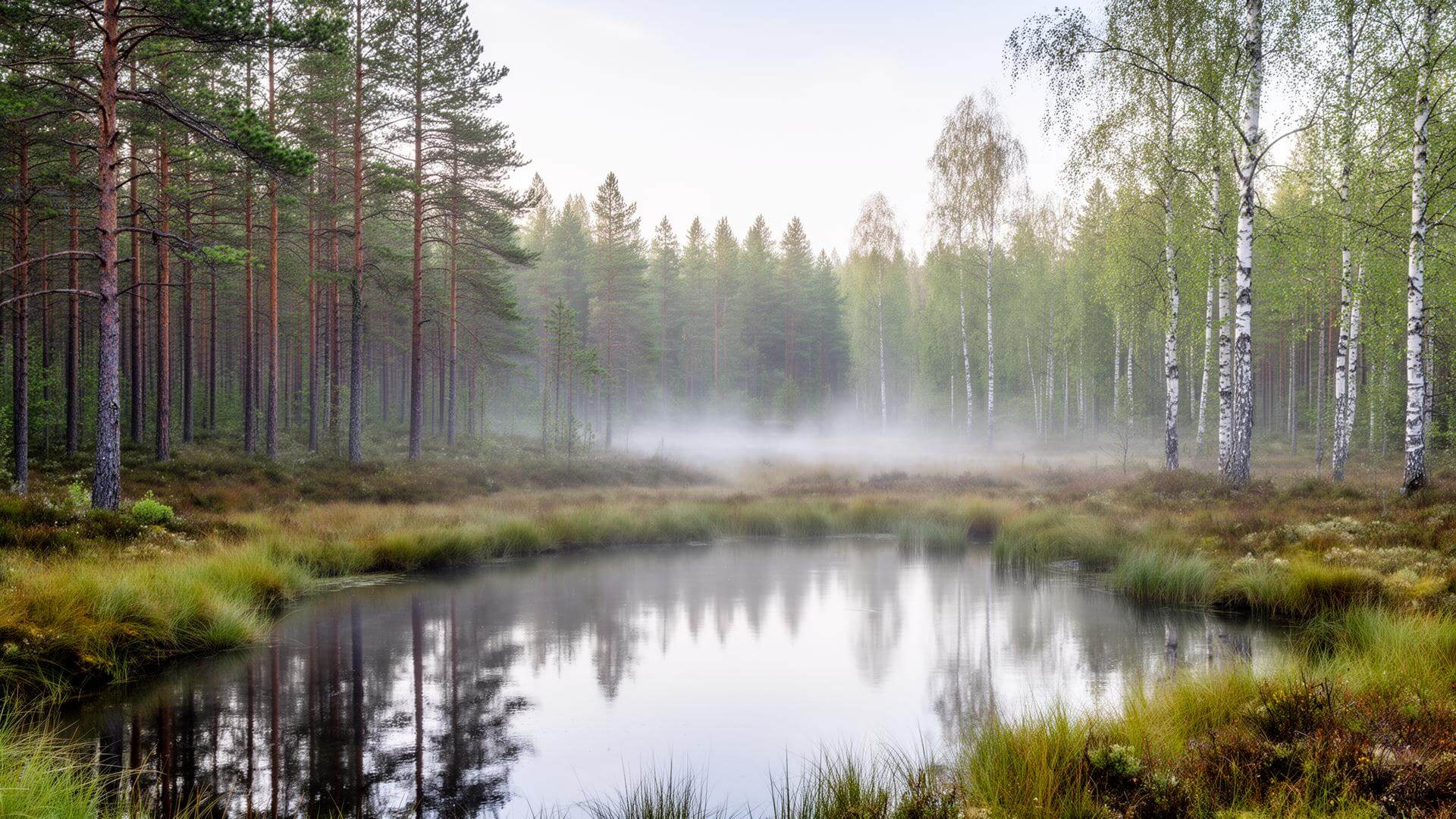 Naturskönt område i Stenforsen